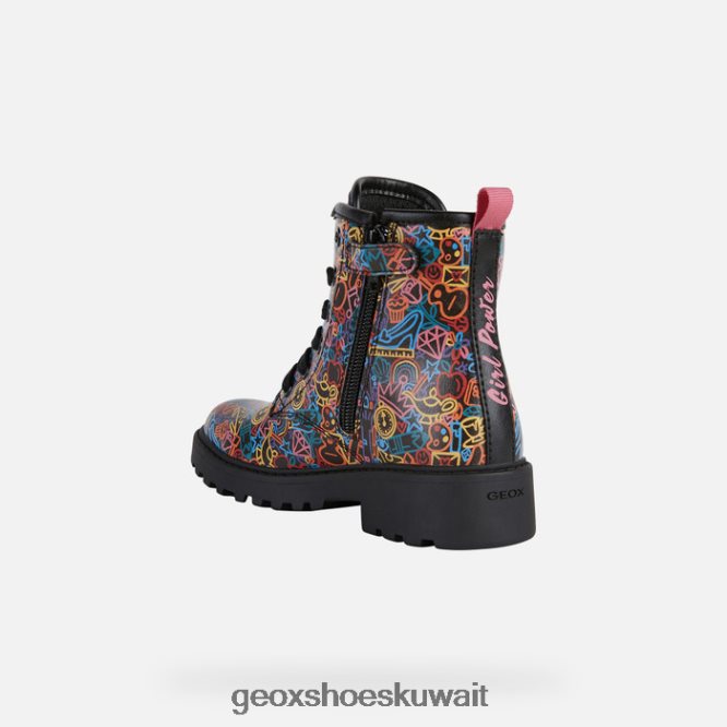 Geox BLL84T1200 Casey Girl Black/Multicolor