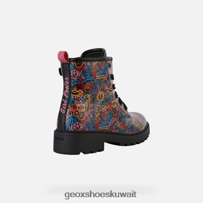 Geox BLL84T1200 Casey Girl Black/Multicolor