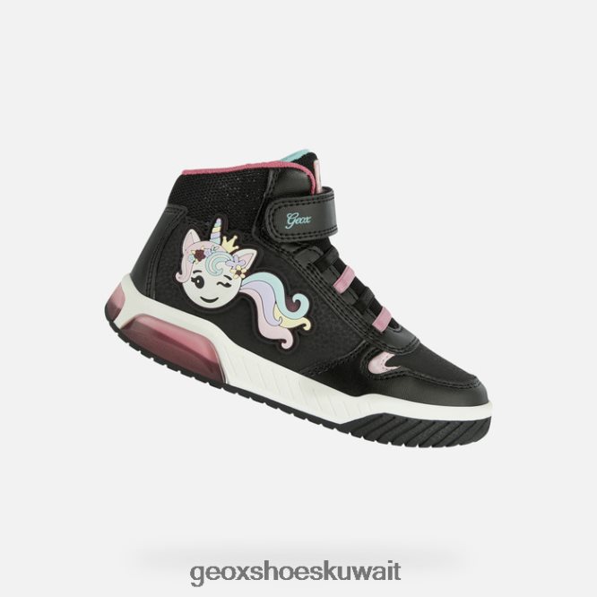 Geox BLL84T1117 Inek Girl Black/Multicolor