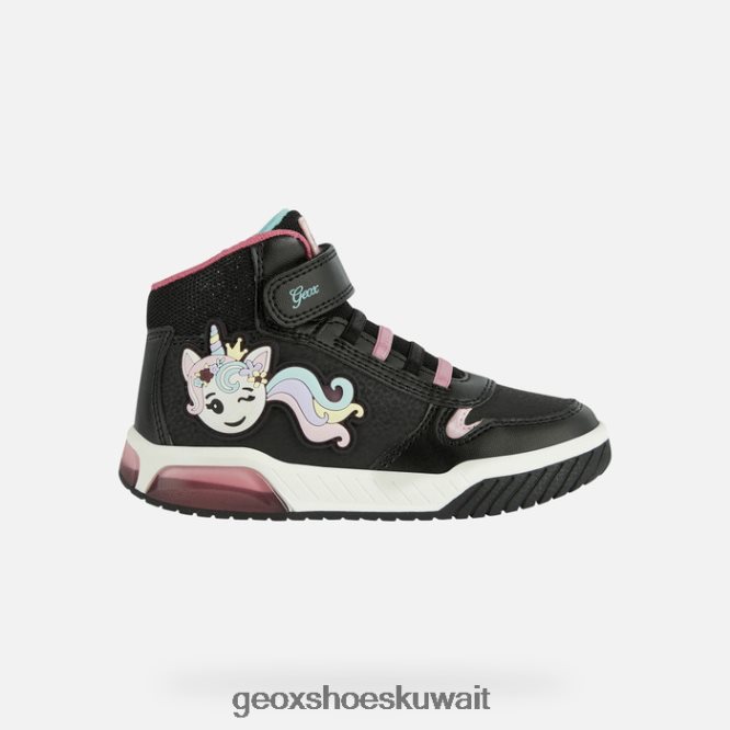 Geox BLL84T1117 Inek Girl Black/Multicolor