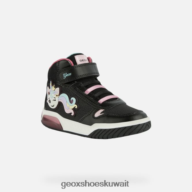 Geox BLL84T1117 Inek Girl Black/Multicolor