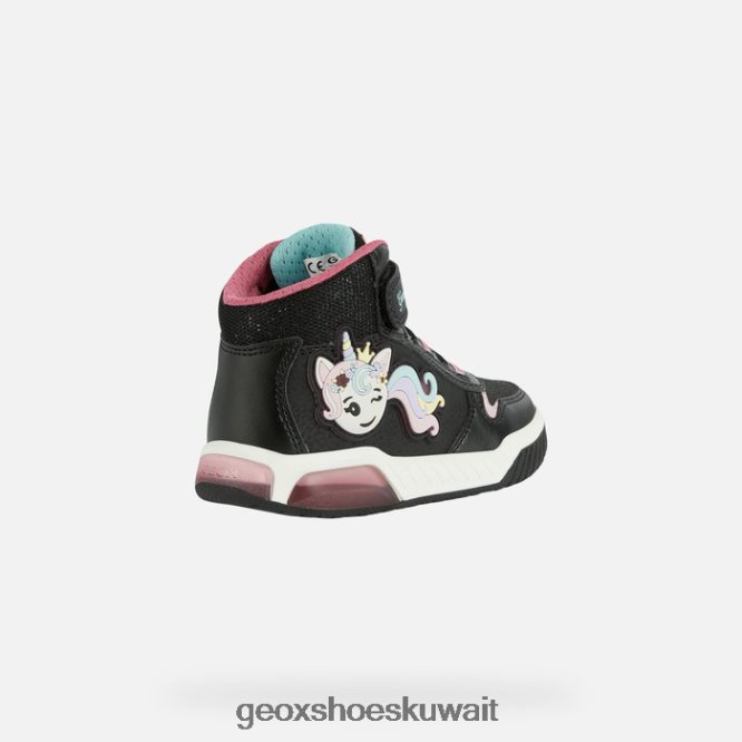 Geox BLL84T1117 Inek Girl Black/Multicolor