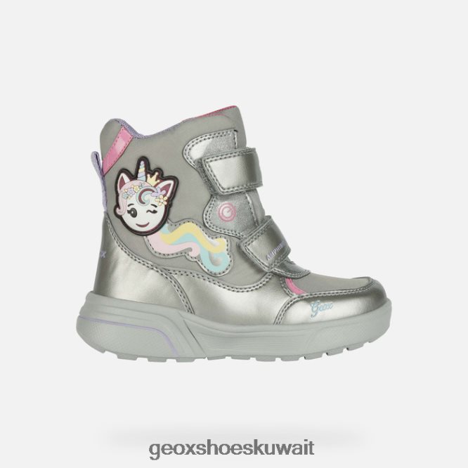 Geox BLL84T1186 Sveggen Abx Girl Dark Silver/Fuchsia