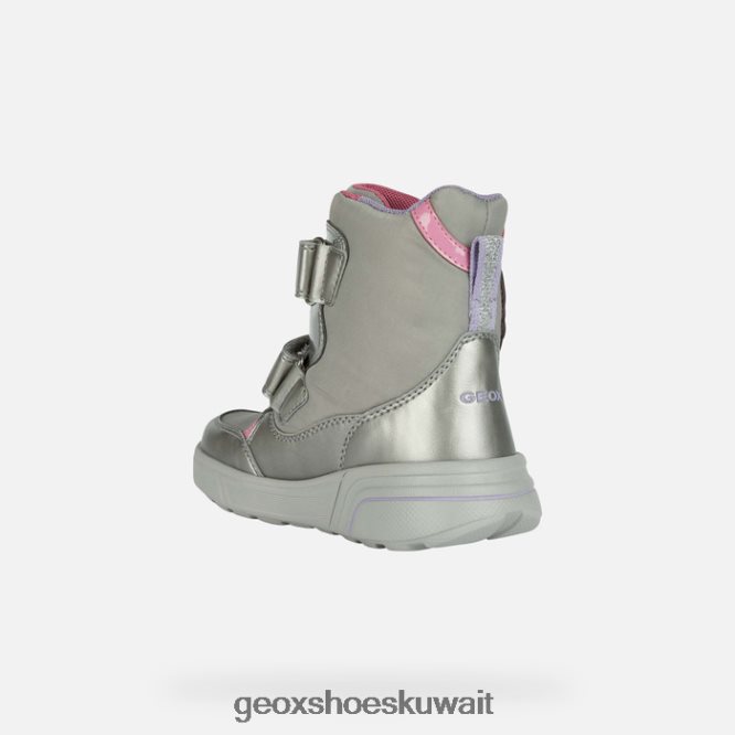 Geox BLL84T1186 Sveggen Abx Girl Dark Silver/Fuchsia