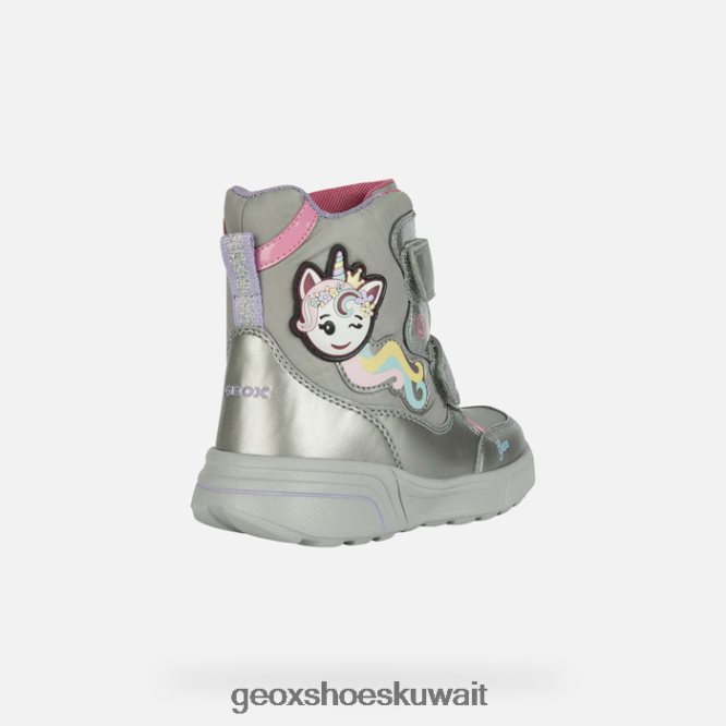 Geox BLL84T1186 Sveggen Abx Girl Dark Silver/Fuchsia