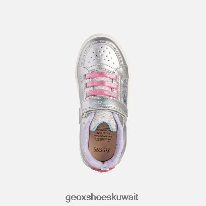 Geox BLL84T1220 Skylin Girl Silver/Fuchsia