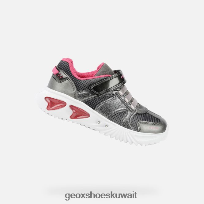 Geox BLL84T1229 Assister Girl Dark Silver/Fuchsia