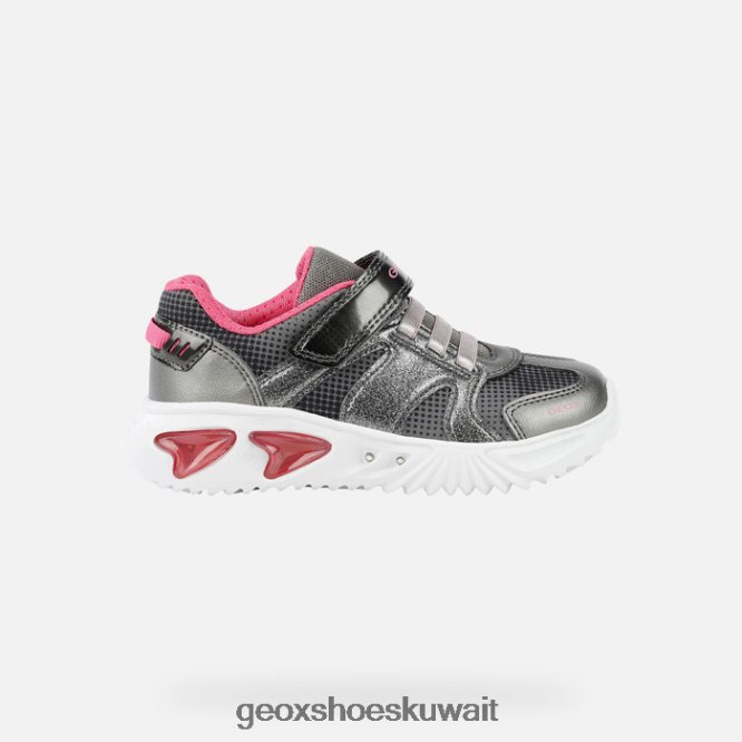 Geox BLL84T1229 Assister Girl Dark Silver/Fuchsia