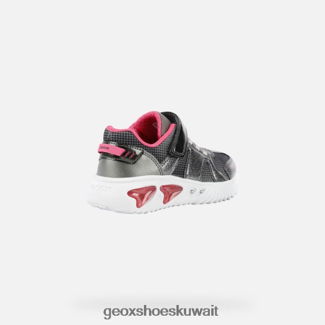 Geox BLL84T1229 Assister Girl Dark Silver/Fuchsia