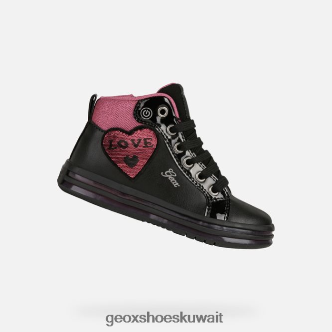Geox BLL84T1239 Pawnee Girl Black/Fuchsia