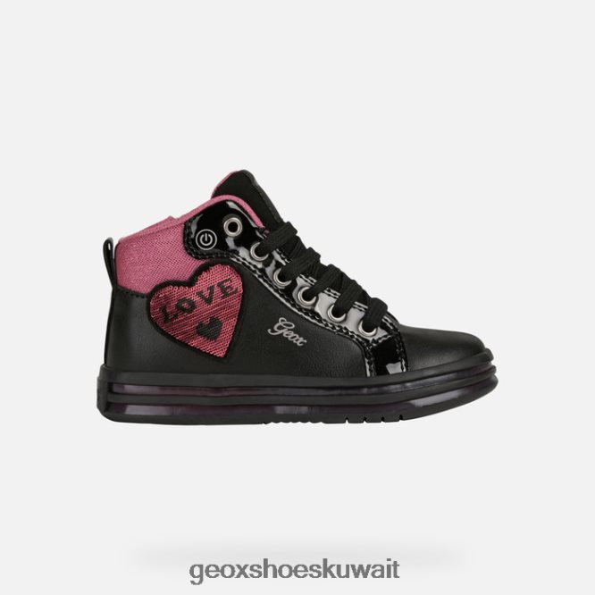 Geox BLL84T1239 Pawnee Girl Black/Fuchsia