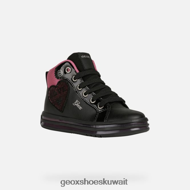 Geox BLL84T1239 Pawnee Girl Black/Fuchsia