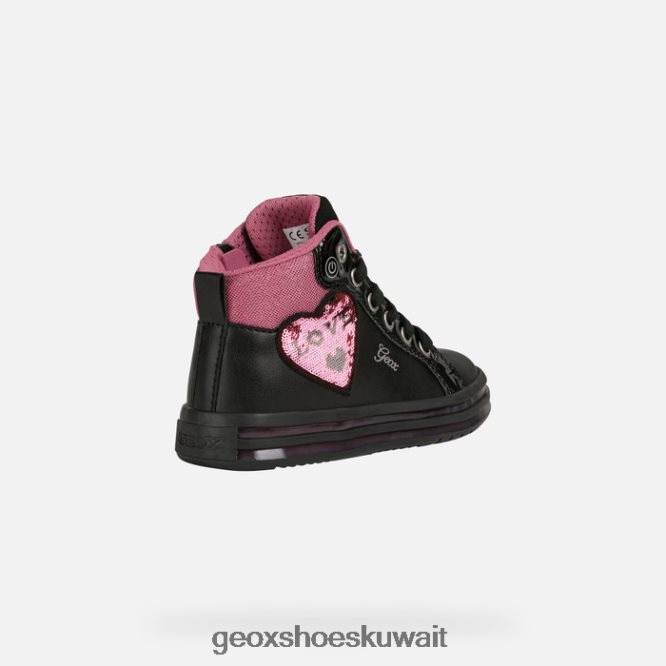 Geox BLL84T1239 Pawnee Girl Black/Fuchsia