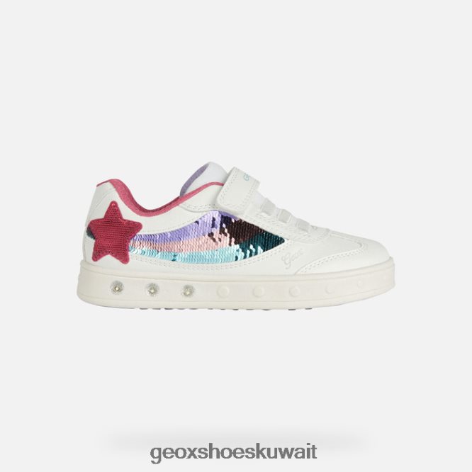Geox BLL84T1879 Skylin Girl White/Multicolor