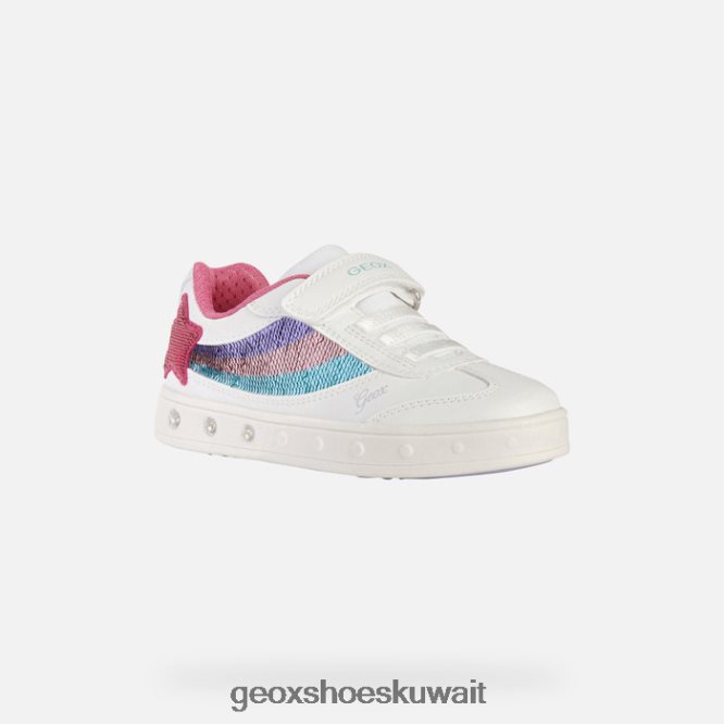 Geox BLL84T1879 Skylin Girl White/Multicolor
