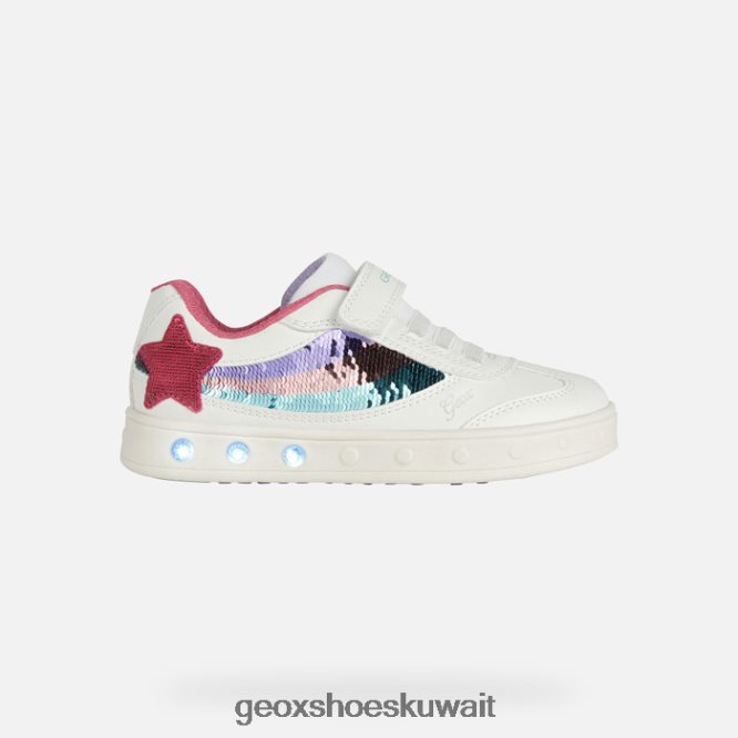 Geox BLL84T1879 Skylin Girl White/Multicolor