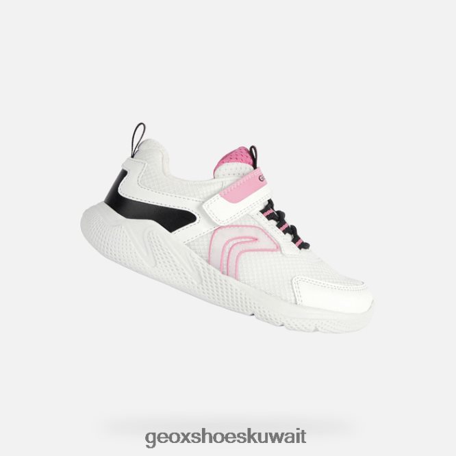 Geox BLL84T1898 Sprintye Girl White/Fuchsia