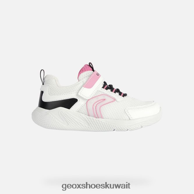 Geox BLL84T1898 Sprintye Girl White/Fuchsia