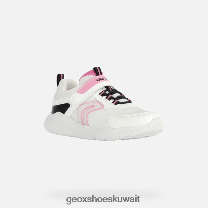 Geox BLL84T1898 Sprintye Girl White/Fuchsia