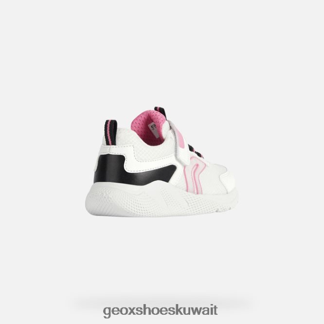 Geox BLL84T1898 Sprintye Girl White/Fuchsia