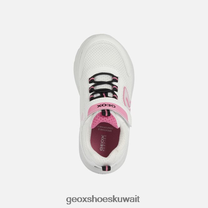 Geox BLL84T1898 Sprintye Girl White/Fuchsia