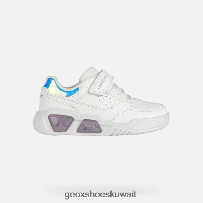 Geox BLL84T1910 Illuminus Junior White/Lilac