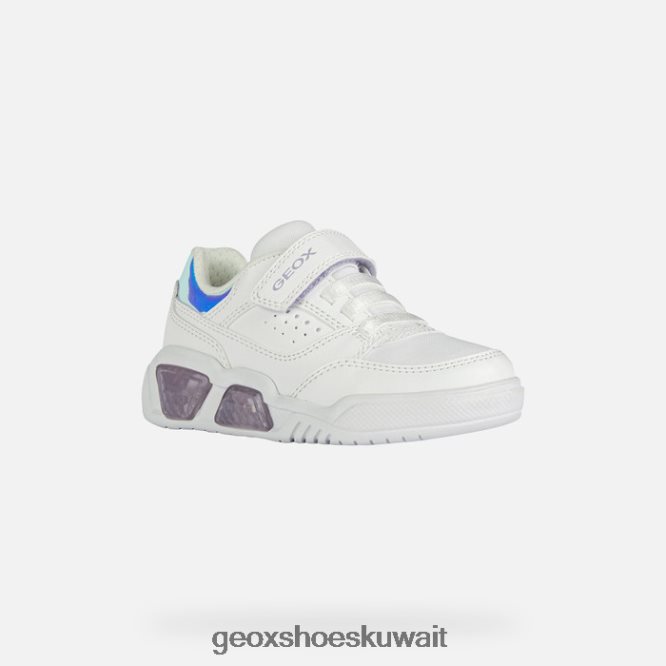 Geox BLL84T1910 Illuminus Junior White/Lilac