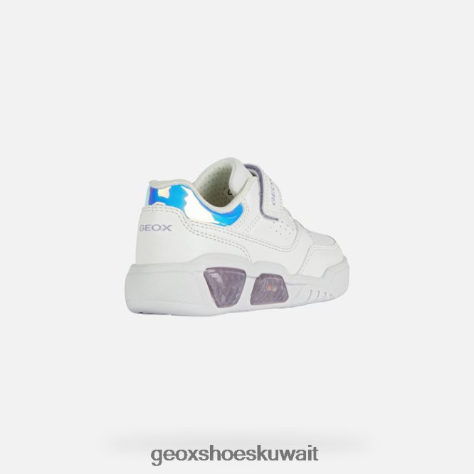 Geox BLL84T1910 Illuminus Junior White/Lilac
