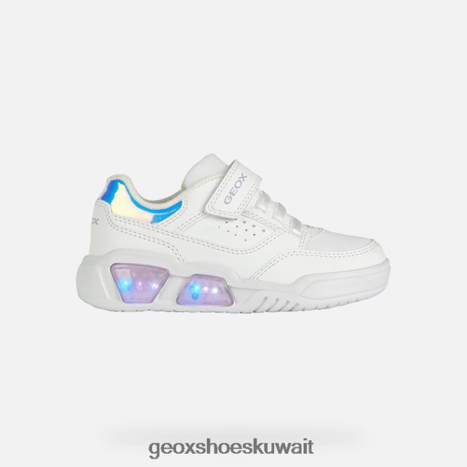 Geox BLL84T1910 Illuminus Junior White/Lilac