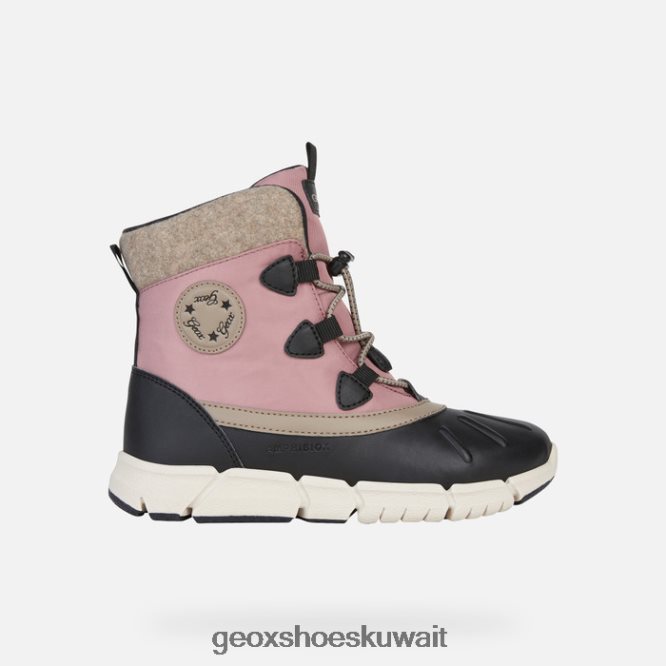 Geox BLL84T1082 Flexyper Abx Girl Black/Dk Pink