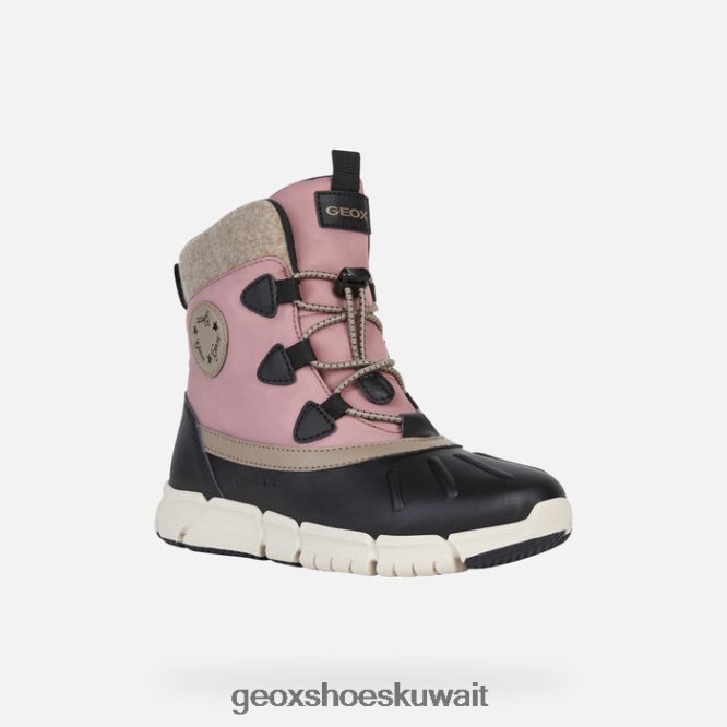 Geox BLL84T1082 Flexyper Abx Girl Black/Dk Pink