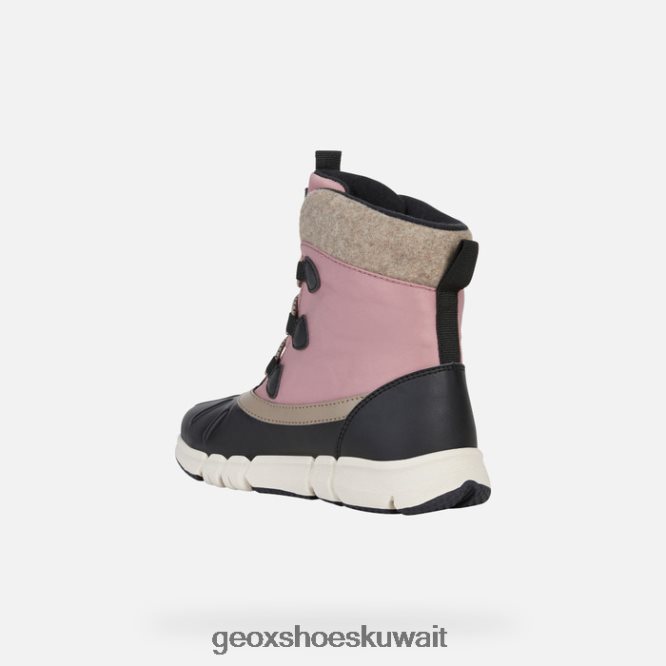 Geox BLL84T1082 Flexyper Abx Girl Black/Dk Pink