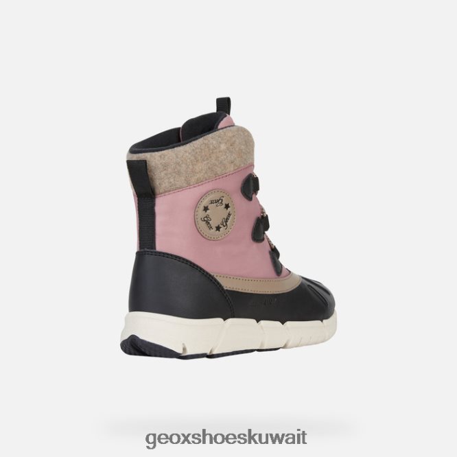 Geox BLL84T1082 Flexyper Abx Girl Black/Dk Pink