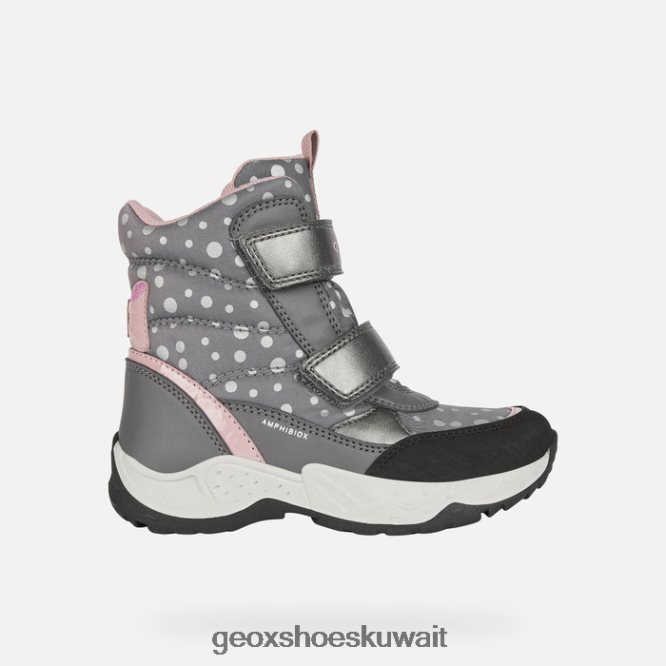 Geox BLL84T1111 Sentiero Abx Girl Dark Grey/Rose