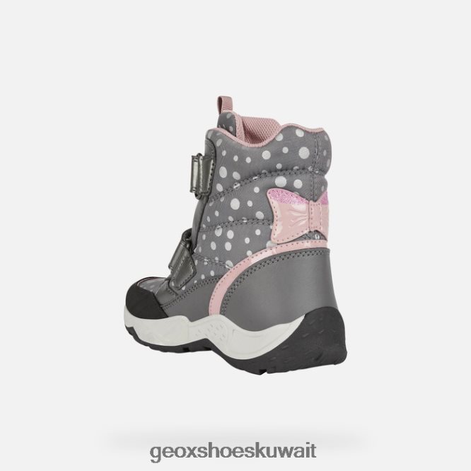 Geox BLL84T1111 Sentiero Abx Girl Dark Grey/Rose