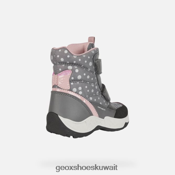 Geox BLL84T1111 Sentiero Abx Girl Dark Grey/Rose