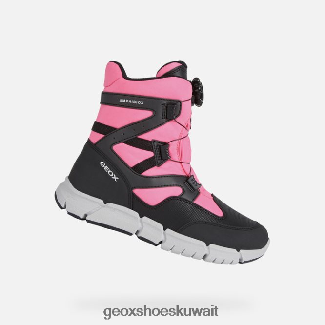 Geox BLL84T1179 Flexyper Abx Girl Black/Fluo Fuchsia