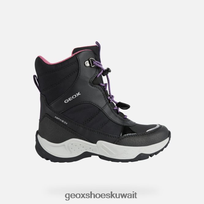 Geox BLL84T7 Sentiero Abx Girl Black/Fuchsia