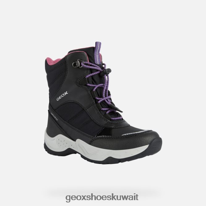 Geox BLL84T7 Sentiero Abx Girl Black/Fuchsia