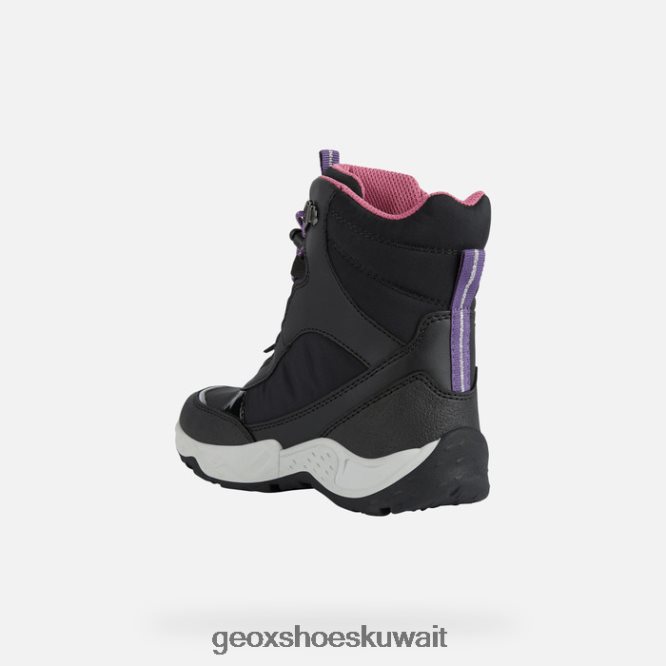 Geox BLL84T7 Sentiero Abx Girl Black/Fuchsia