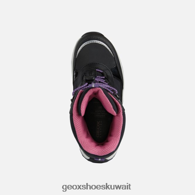 Geox BLL84T7 Sentiero Abx Girl Black/Fuchsia