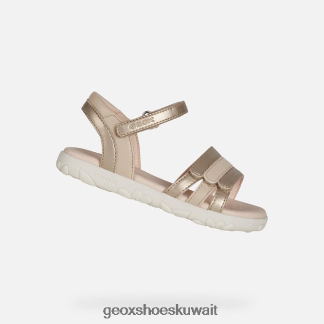 Geox BLL84T1025 Sandal Haiti Girl Platinum