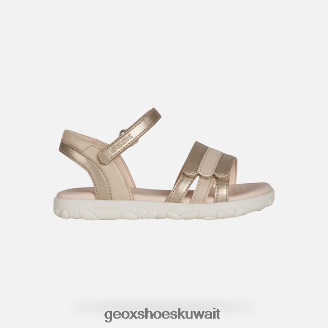 Geox BLL84T1025 Sandal Haiti Girl Platinum