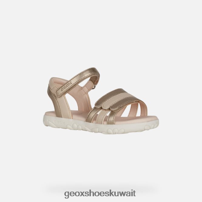 Geox BLL84T1025 Sandal Haiti Girl Platinum