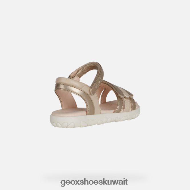 Geox BLL84T1025 Sandal Haiti Girl Platinum