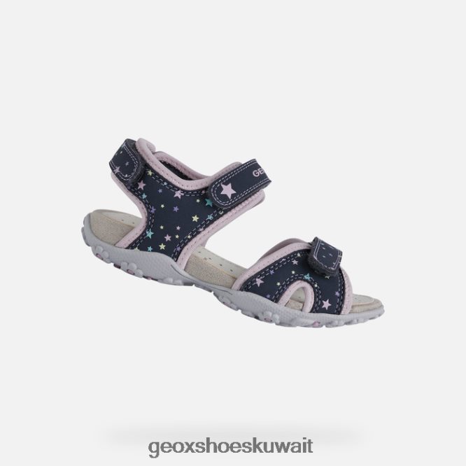 Geox BLL84T1039 Roxanne Girl Navy/Pink