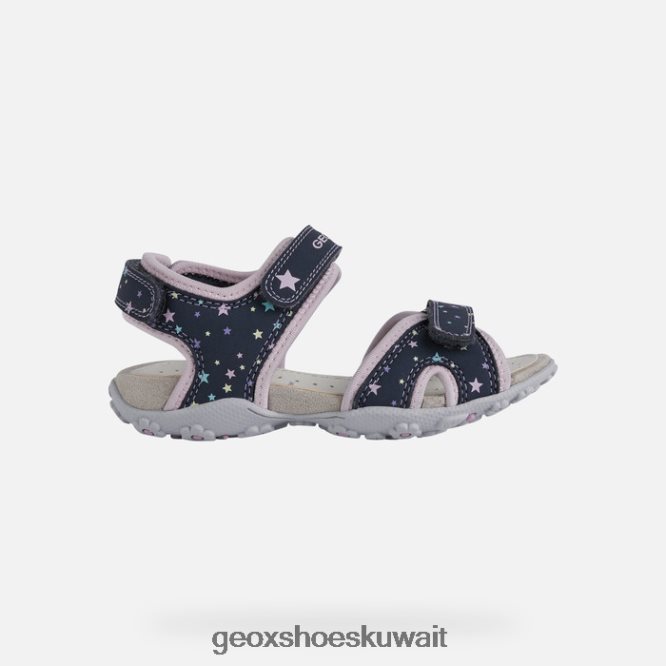 Geox BLL84T1039 Roxanne Girl Navy/Pink