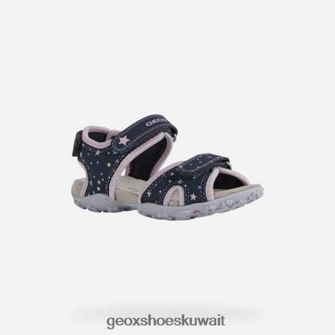 Geox BLL84T1039 Roxanne Girl Navy/Pink