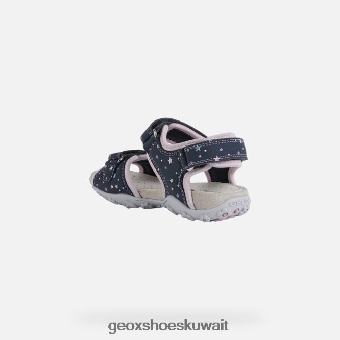 Geox BLL84T1039 Roxanne Girl Navy/Pink