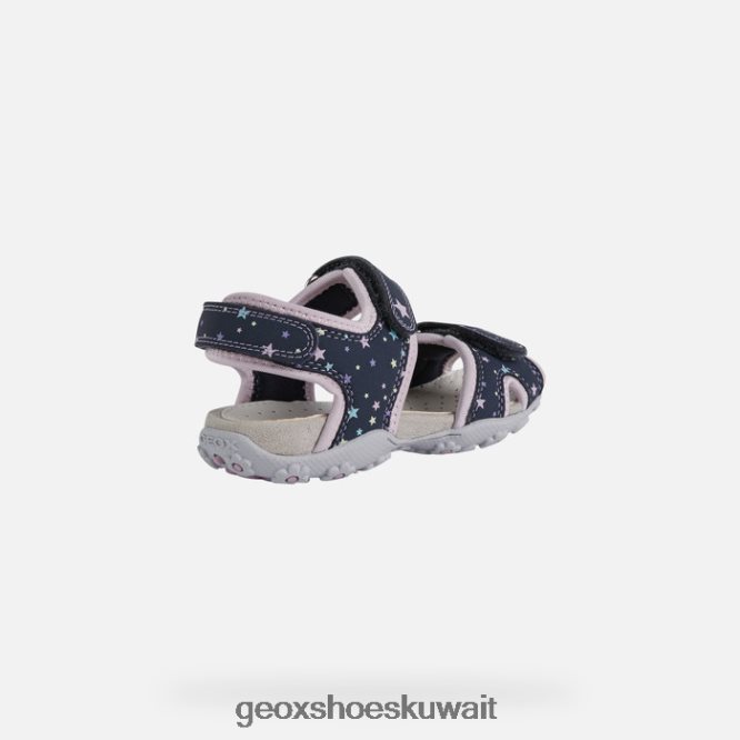 Geox BLL84T1039 Roxanne Girl Navy/Pink
